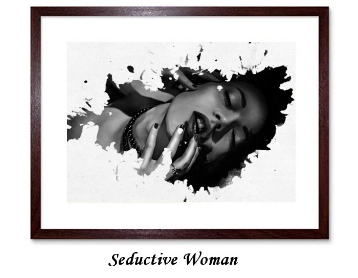 Seductive WomanFramed Print